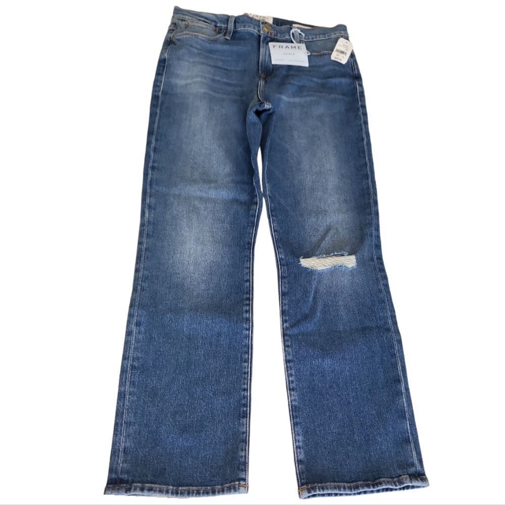 FRAME Blue Jean "Le High Straight" High-Rise Straight Fit Size‎ 28